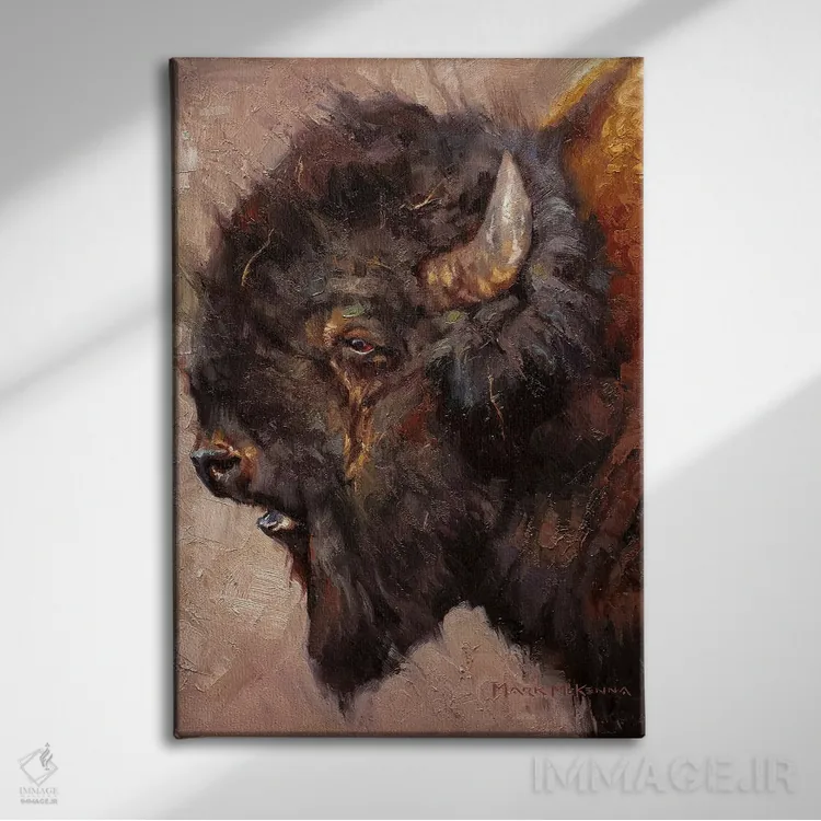 تابلو دکوراتیو پدرسالار اثر مارک مک کنا - نمای روبهرو روی دیوار