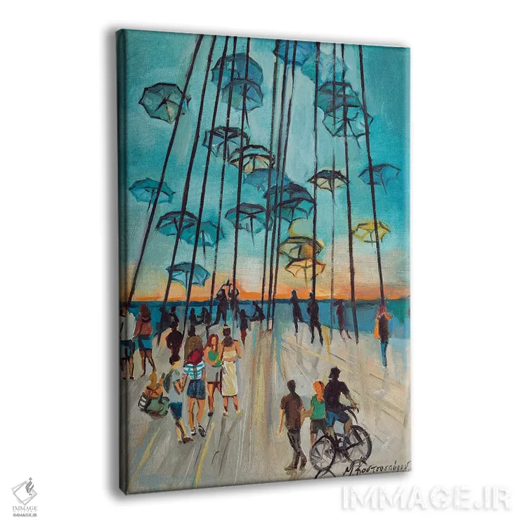 تابلو دکوراتیو رویای تسالونیکی اثر مارینا کوتسو سپیرو - نمای پرسپکتیو محصول