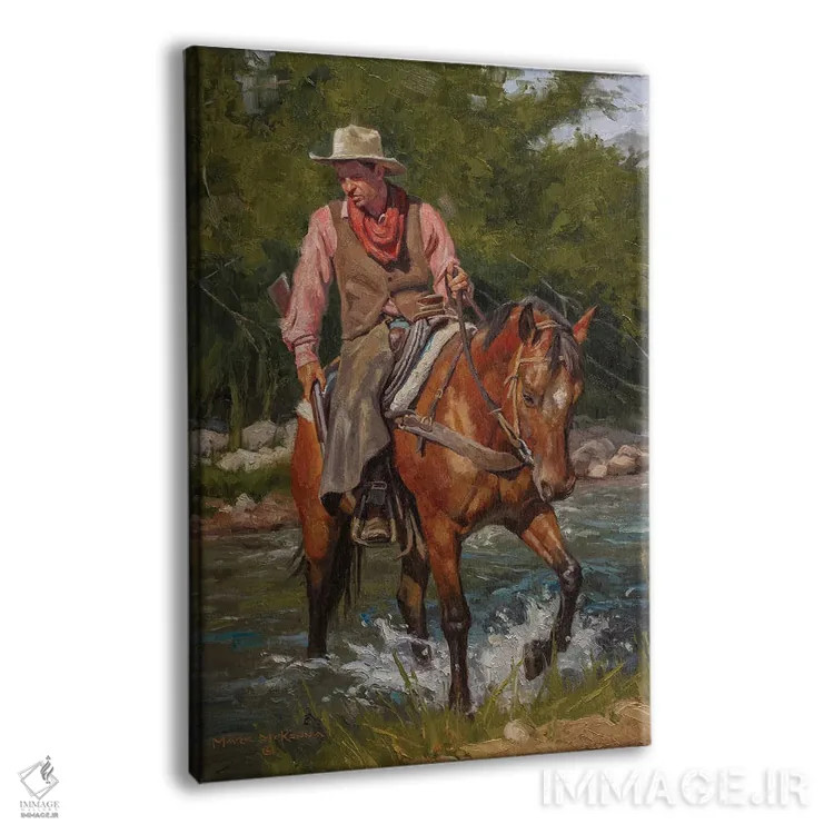 تابلو دکوراتیو جایی که رد پای سرد شد اثر مارک مک کنا - نمای پرسپکتیو محصول