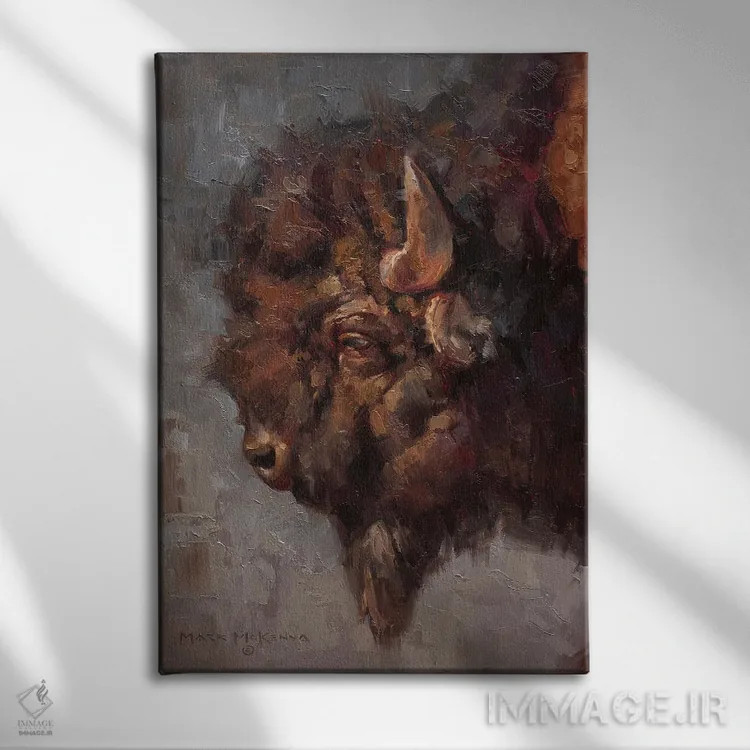 تابلو دکوراتیو چیزهای سخت اثر مارک مک کنا - نمای روبهرو روی دیوار