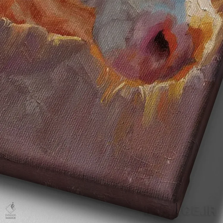 تابلو دکوراتیو هلشتاین اثر مارک مک کنا - نمای نزدیک بافت بوم