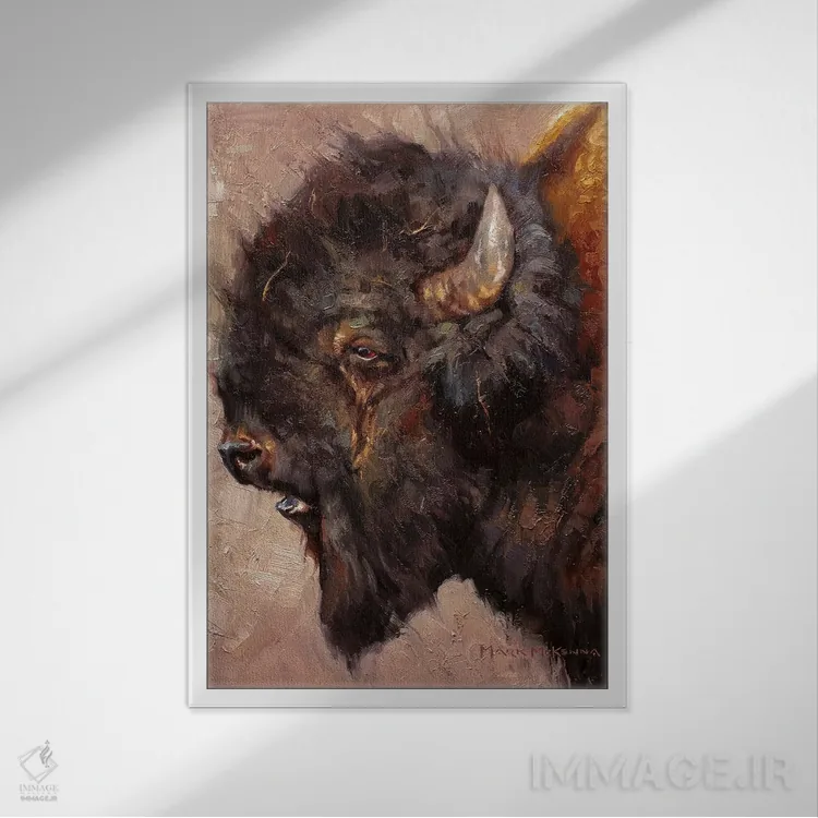 تابلو دکوراتیو پدرسالار اثر مارک مک کنا - نمای قابدار سفید