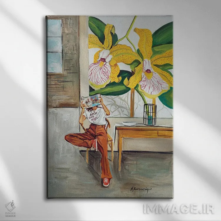 تابلو دکوراتیو لحظه اثر مارینا کوتسو سپیرو - نمای روبهرو روی دیوار