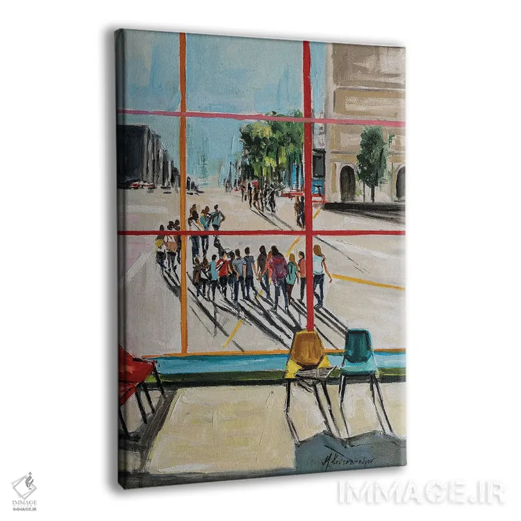 تابلو دکوراتیو فرار اثر مارینا کوتسو سپیرو - نمای پرسپکتیو محصول