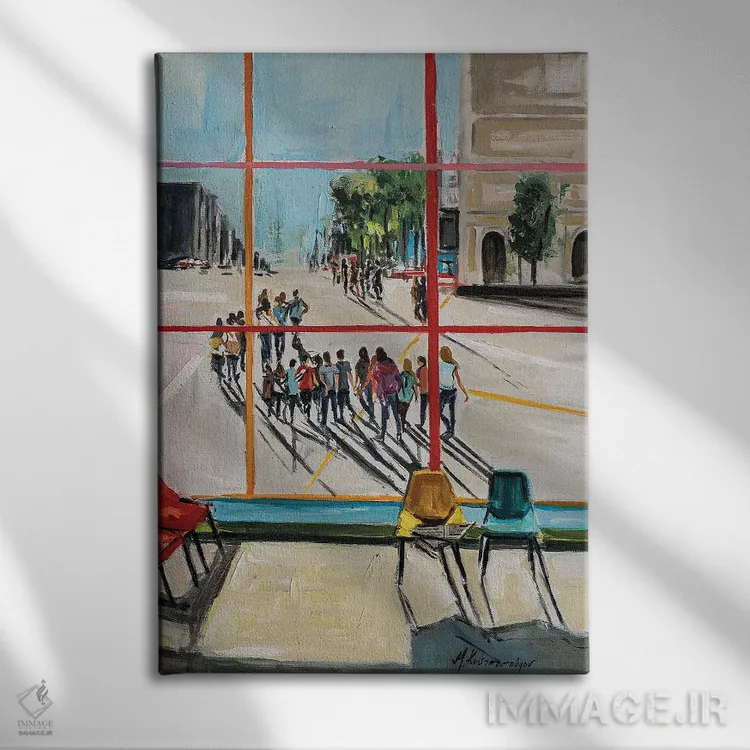 تابلو دکوراتیو فرار اثر مارینا کوتسو سپیرو - نمای روبهرو روی دیوار