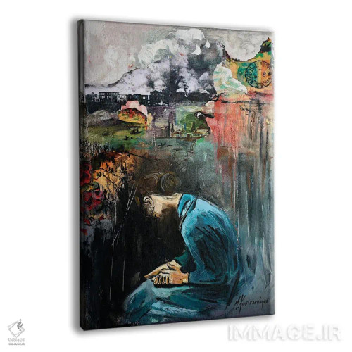 تابلو دکوراتیو اسمیرنا اثر مارینا کوتسو سپیرو - نمای پرسپکتیو محصول