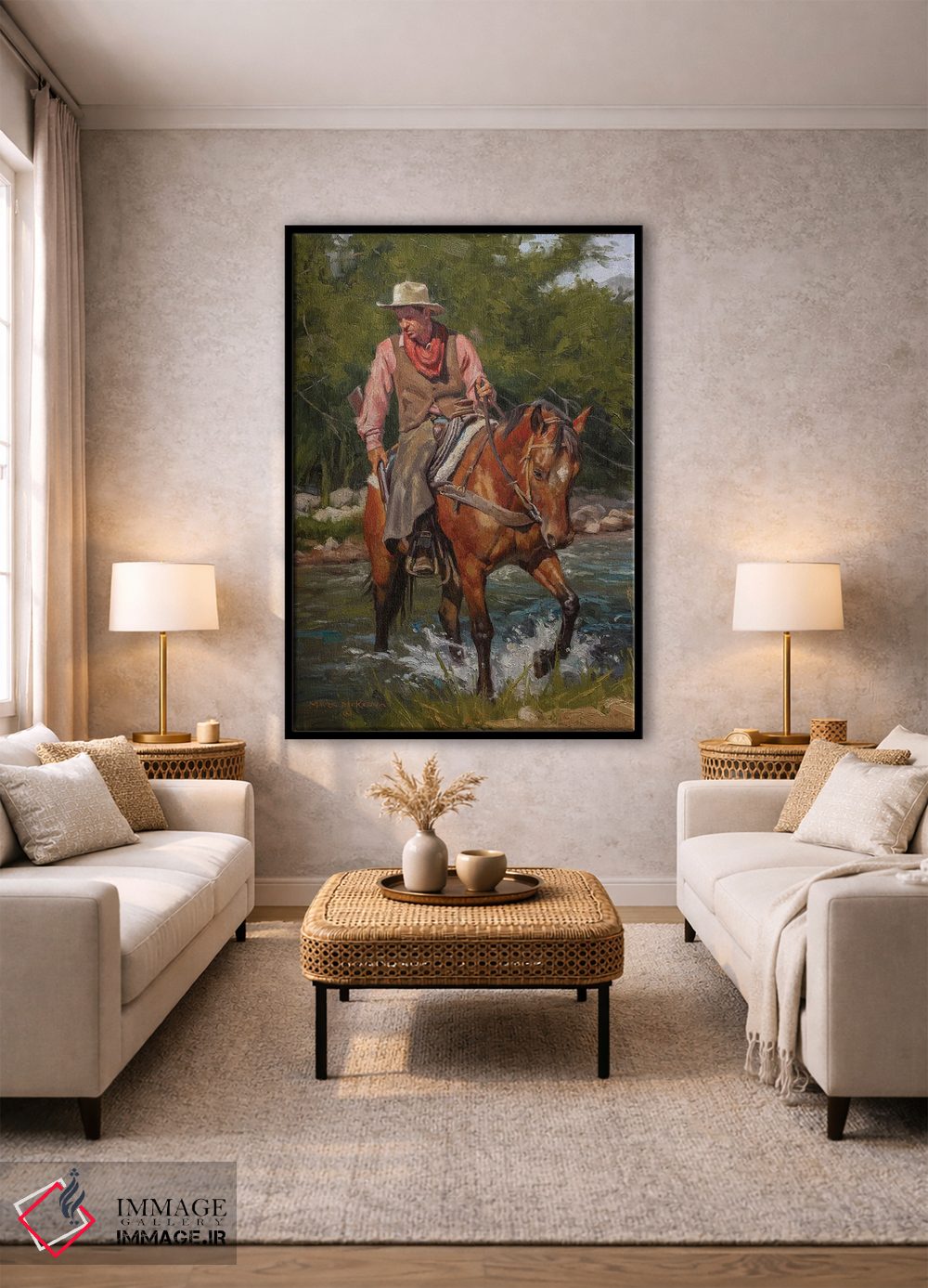 تابلو دکوراتیو جایی که رد پای سرد شد اثر مارک مک کنا - D2B