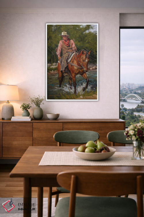 تابلو دکوراتیو جایی که رد پای سرد شد اثر مارک مک کنا - D6W