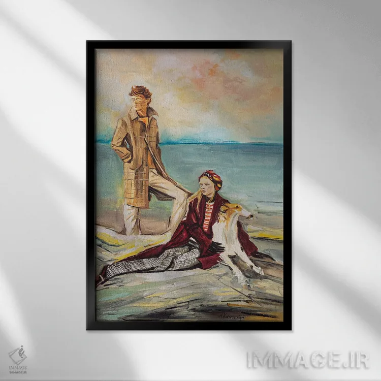 تابلو دکوراتیو امید اثر مارینا کوتسو سپیرو - نمای قابدار مشکی