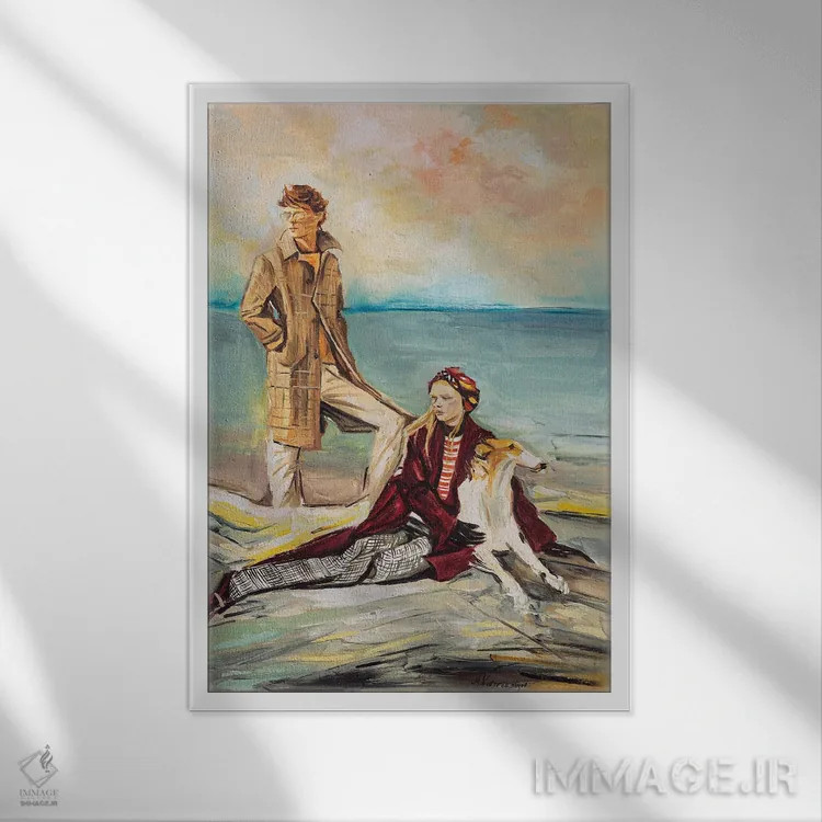 تابلو دکوراتیو امید اثر مارینا کوتسو سپیرو - نمای قابدار سفید