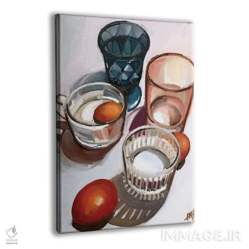 تابلو مدرن ظروف میز اثر مارگو کو - نمای پرسپکتیو محصول