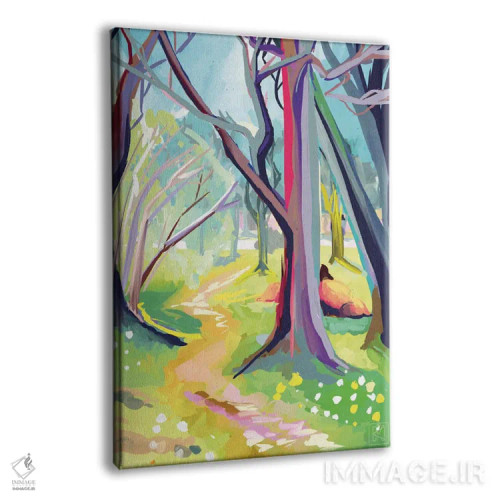 تابلو مدرن پارک کادری اثر مارگو کو - نمای پرسپکتیو محصول