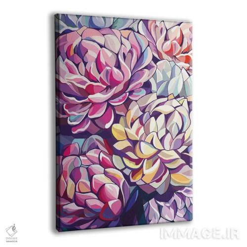 تابلو مدرن گل صدتومانی اثر مارگو کو - نمای پرسپکتیو محصول
