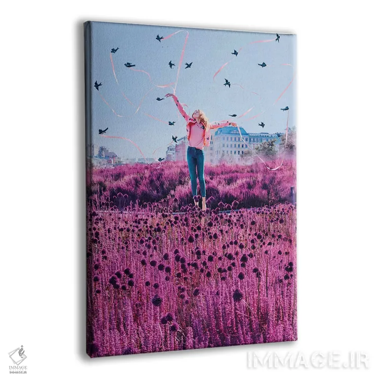 تابلو دکوراتیو پرستوها اثر هوبوپیبا - نمای پرسپکتیو محصول