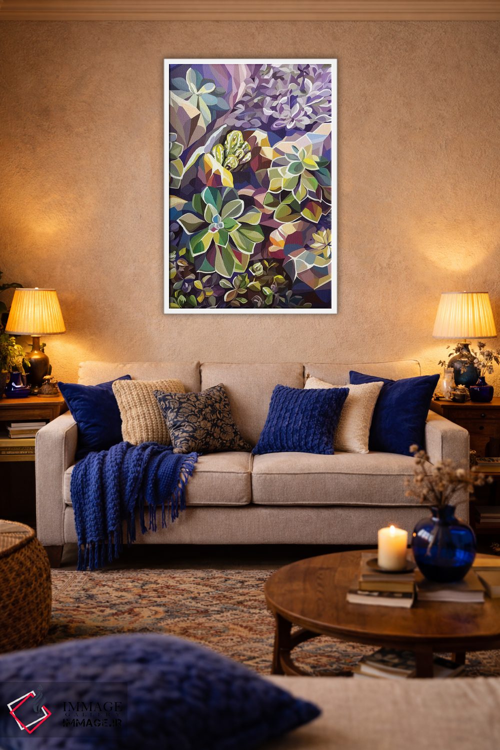 تابلو مدرن ساکولنت ها اثر مارگو کو - D2W