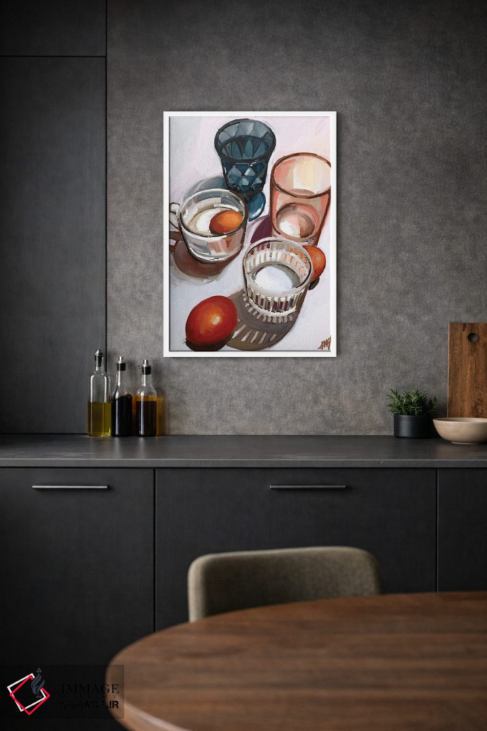 تابلو مدرن ظروف میز اثر مارگو کو - D1W