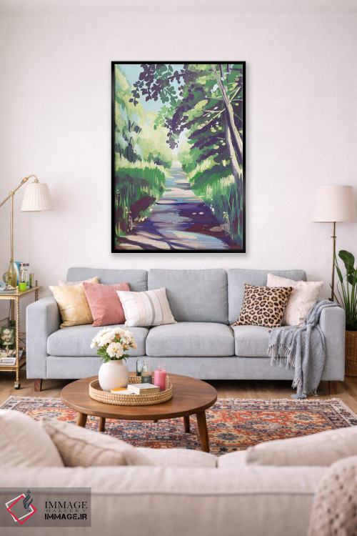 تابلو مدرن مسیر جنگل اثر مارگو کو - D2B