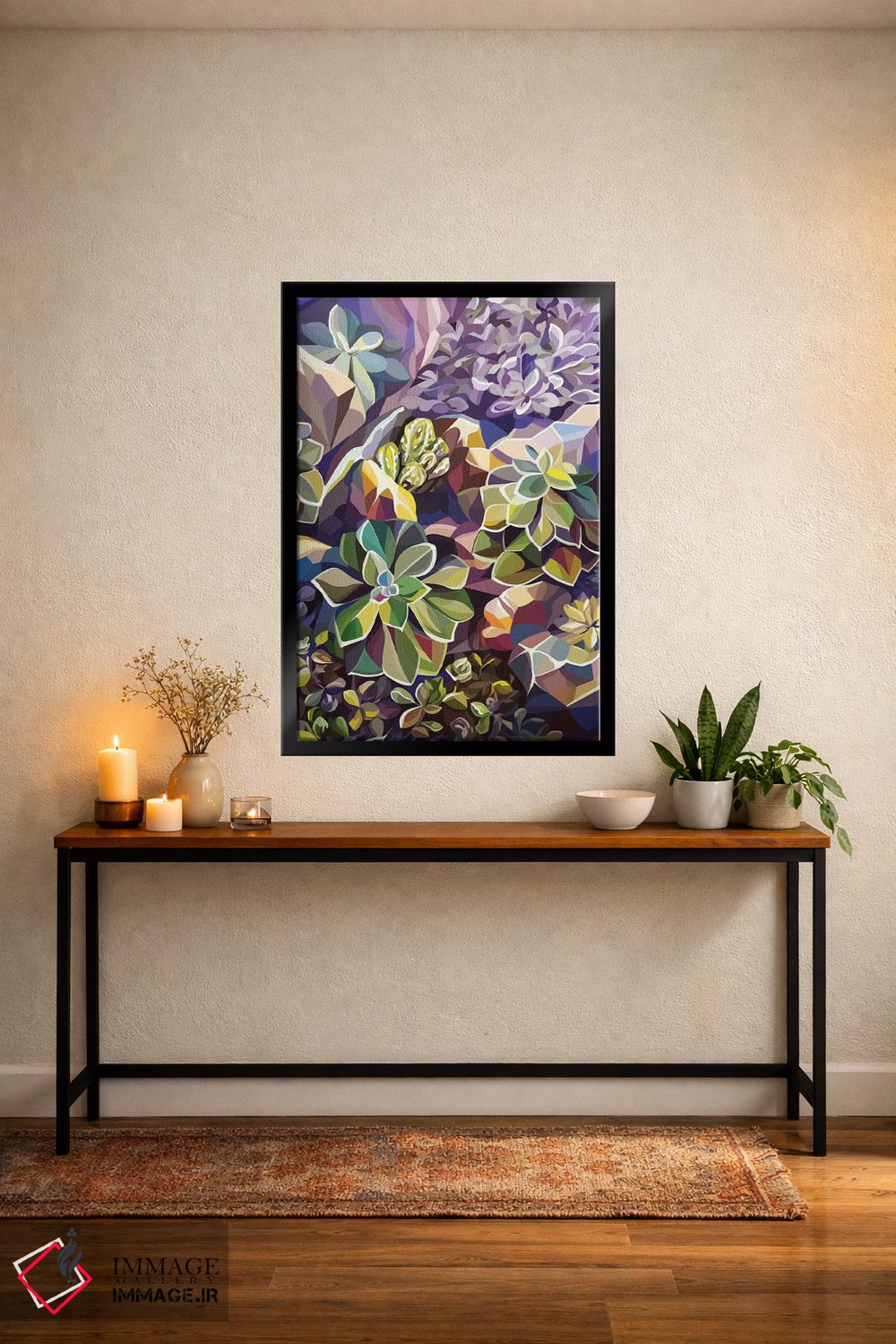 تابلو مدرن ساکولنت ها اثر مارگو کو - D5B