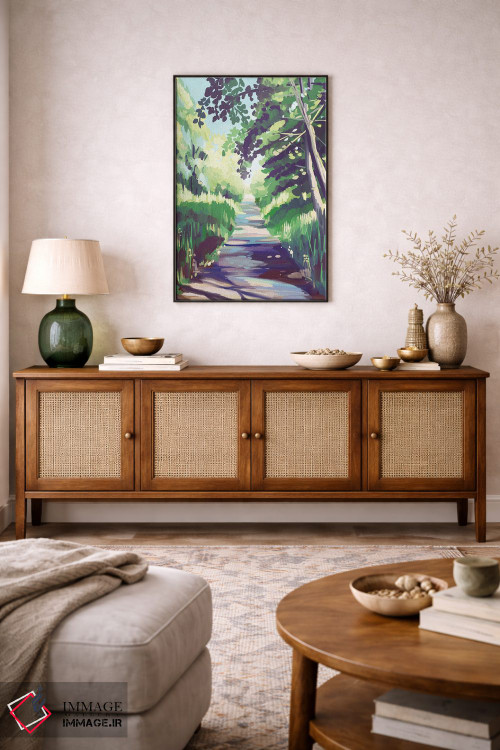 تابلو مدرن مسیر جنگل اثر مارگو کو - D4B