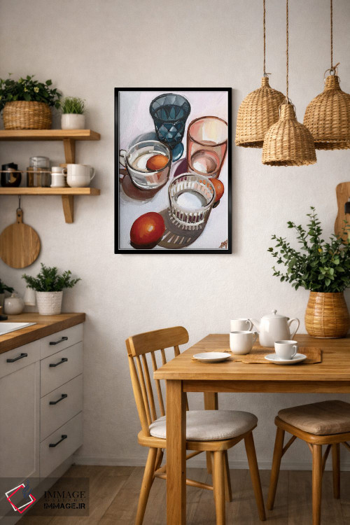 تابلو مدرن ظروف میز اثر مارگو کو - D6B