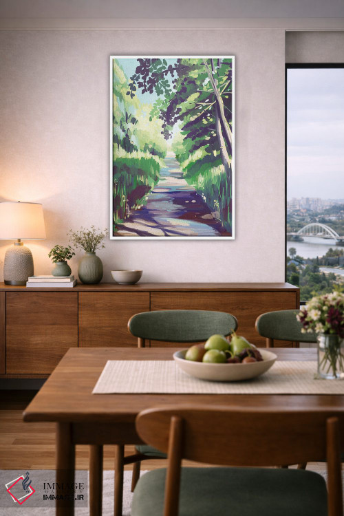 تابلو مدرن مسیر جنگل اثر مارگو کو - D6W