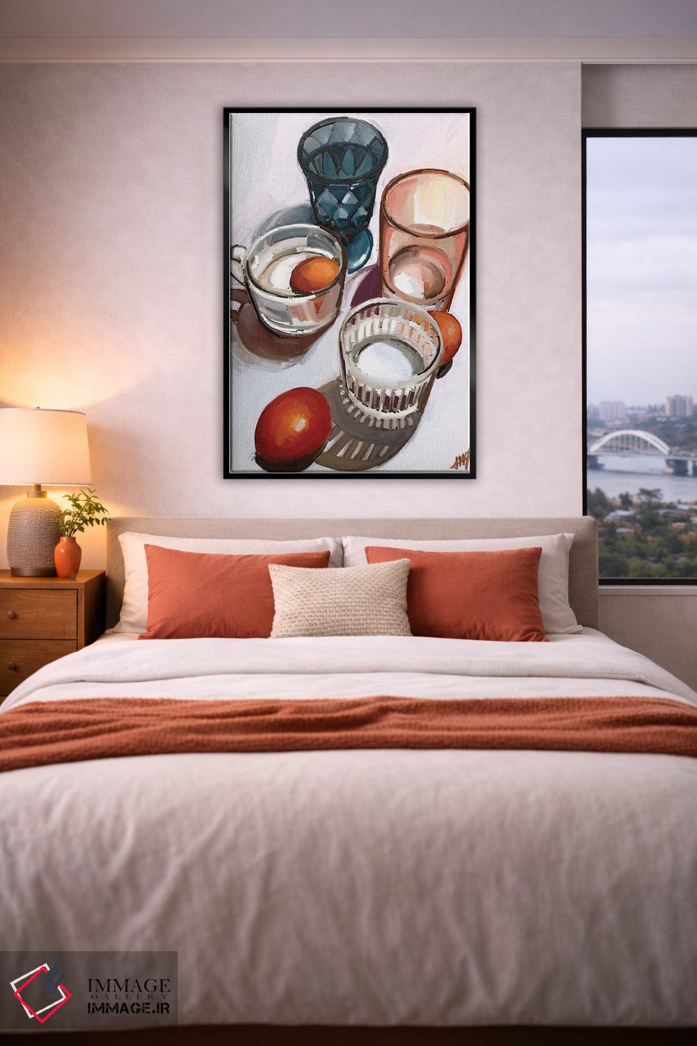 تابلو مدرن ظروف میز اثر مارگو کو - D5B