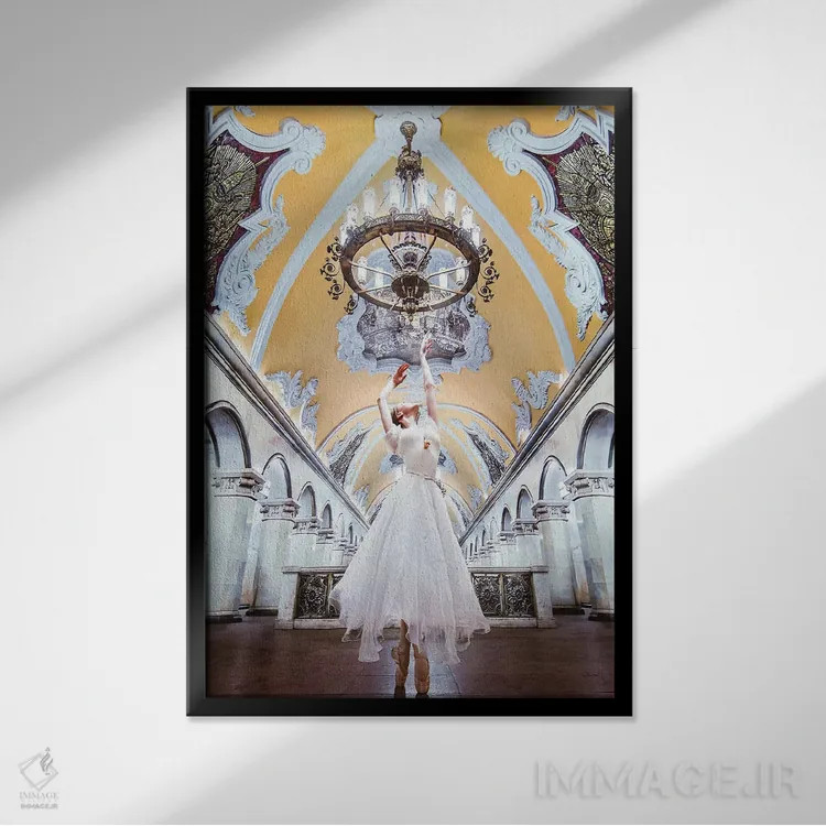 تابلو دکوراتیو باروک اثر هوبوپیبا - نمای قابدار مشکی