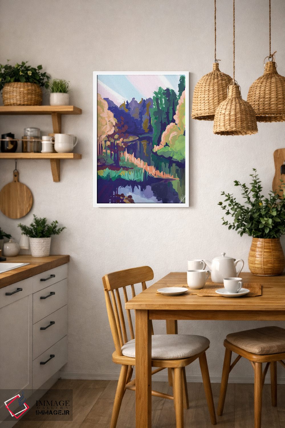 تابلو مدرن رودخانه والگه اثر مارگو کو - D2W