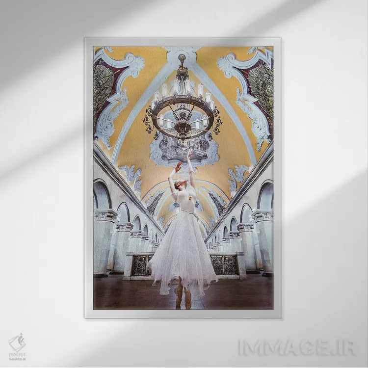 تابلو دکوراتیو باروک اثر هوبوپیبا - نمای قابدار سفید