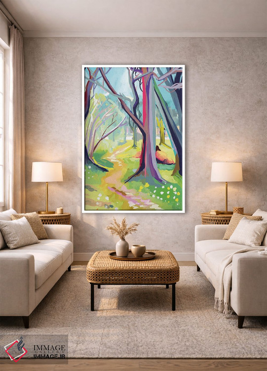 تابلو مدرن پارک کادری اثر مارگو کو - D1W