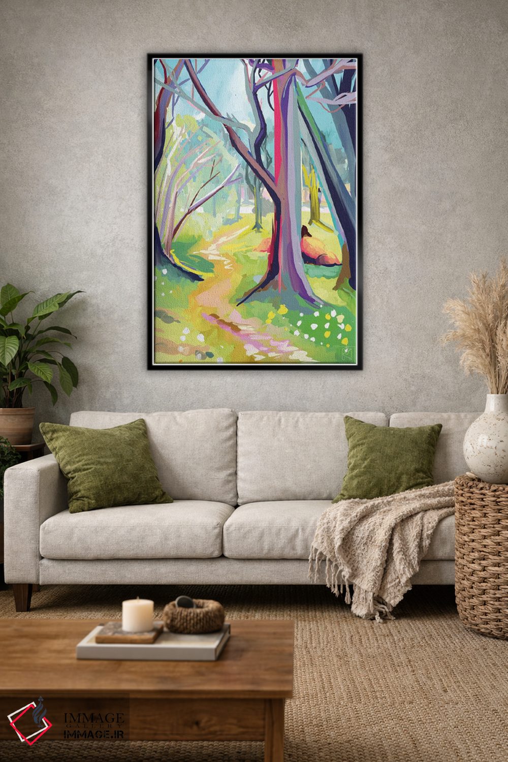 تابلو مدرن پارک کادری اثر مارگو کو - D2B