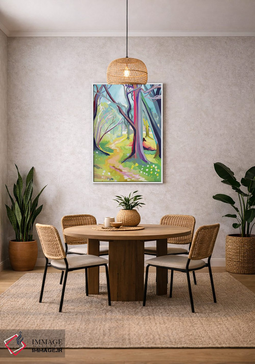 تابلو مدرن پارک کادری اثر مارگو کو - D3W
