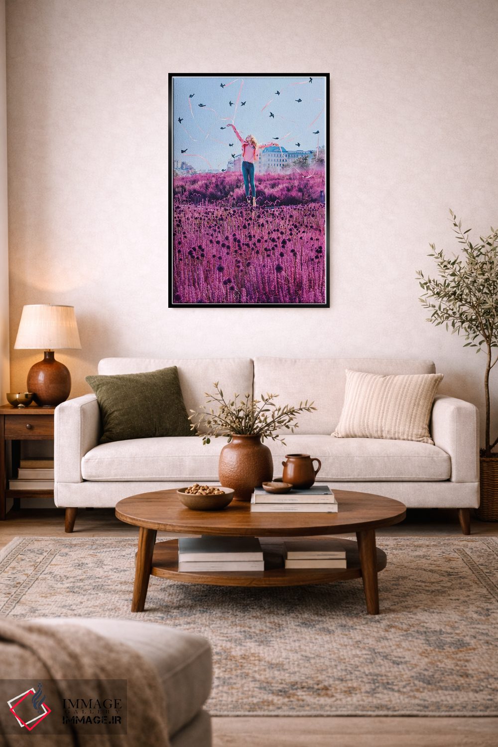 تابلو دکوراتیو پرستوها اثر هوبوپیبا - D5B