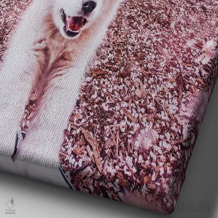 تابلو دکوراتیو هیولای وحشتناک اثر هوبوپیبا - نمای نزدیک بافت بوم