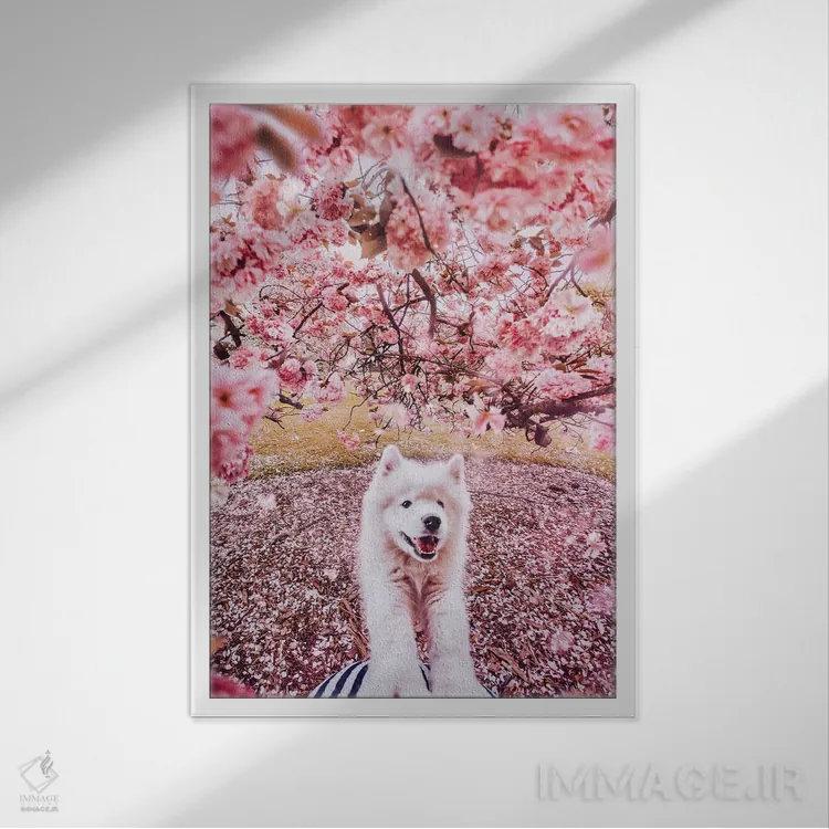 تابلو دکوراتیو هیولای وحشتناک اثر هوبوپیبا - نمای قابدار سفید