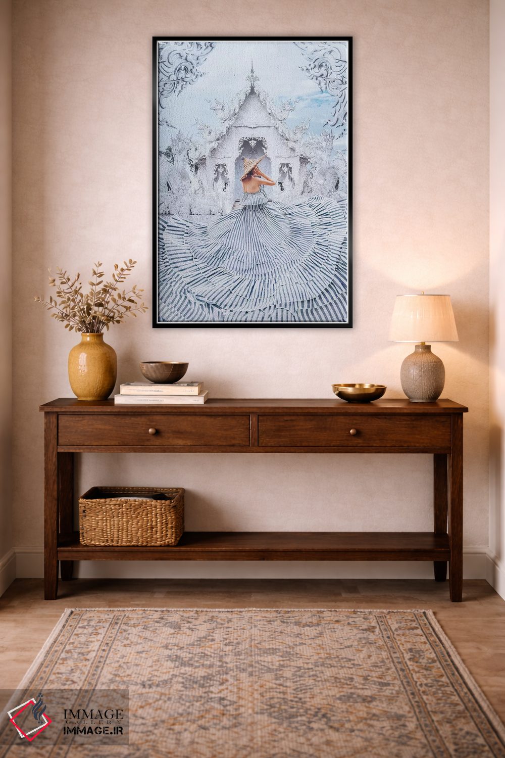 تابلو دکوراتیو جهان سفید اثر هوبوپیبا - D4B