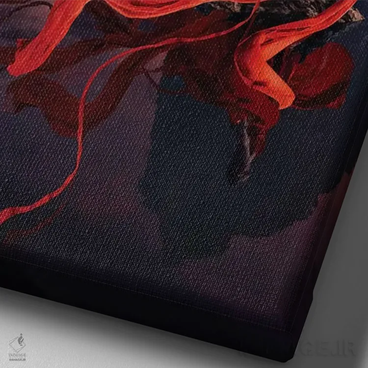 تابلو دکوراتیو ال نیدو اثر هوبوپیبا - نمای نزدیک بافت بوم