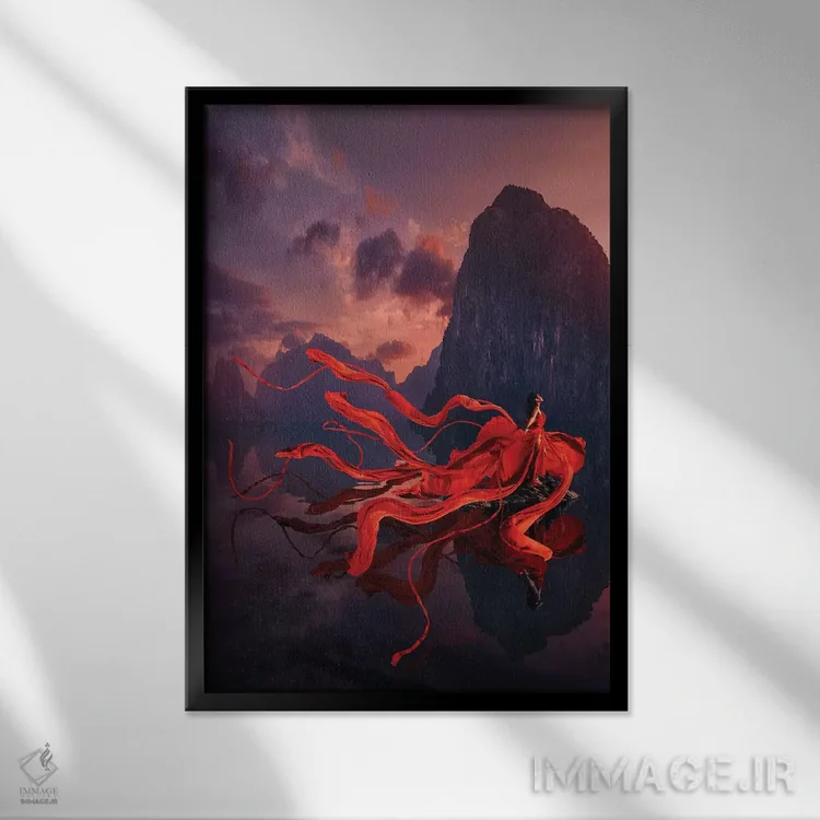 تابلو دکوراتیو ال نیدو اثر هوبوپیبا - نمای قابدار مشکی