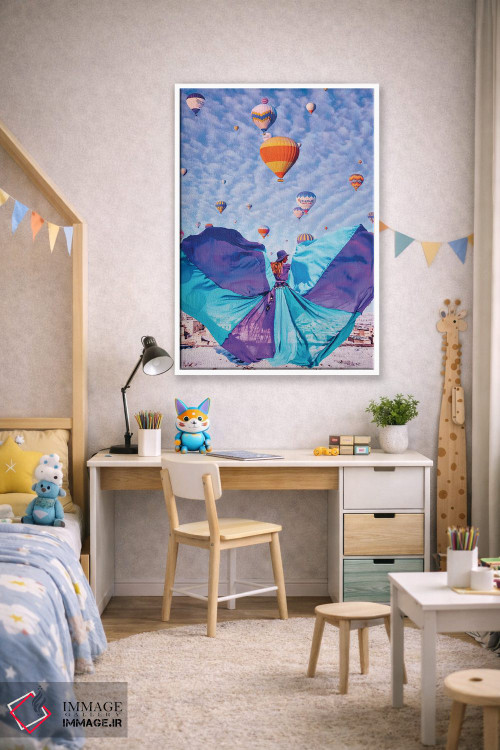 تابلو دکوراتیو پروانه آبی اثر هوبوپیبا - D1W