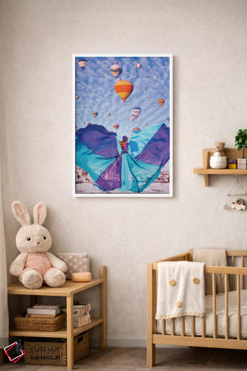 تابلو دکوراتیو پروانه آبی اثر هوبوپیبا - D3W