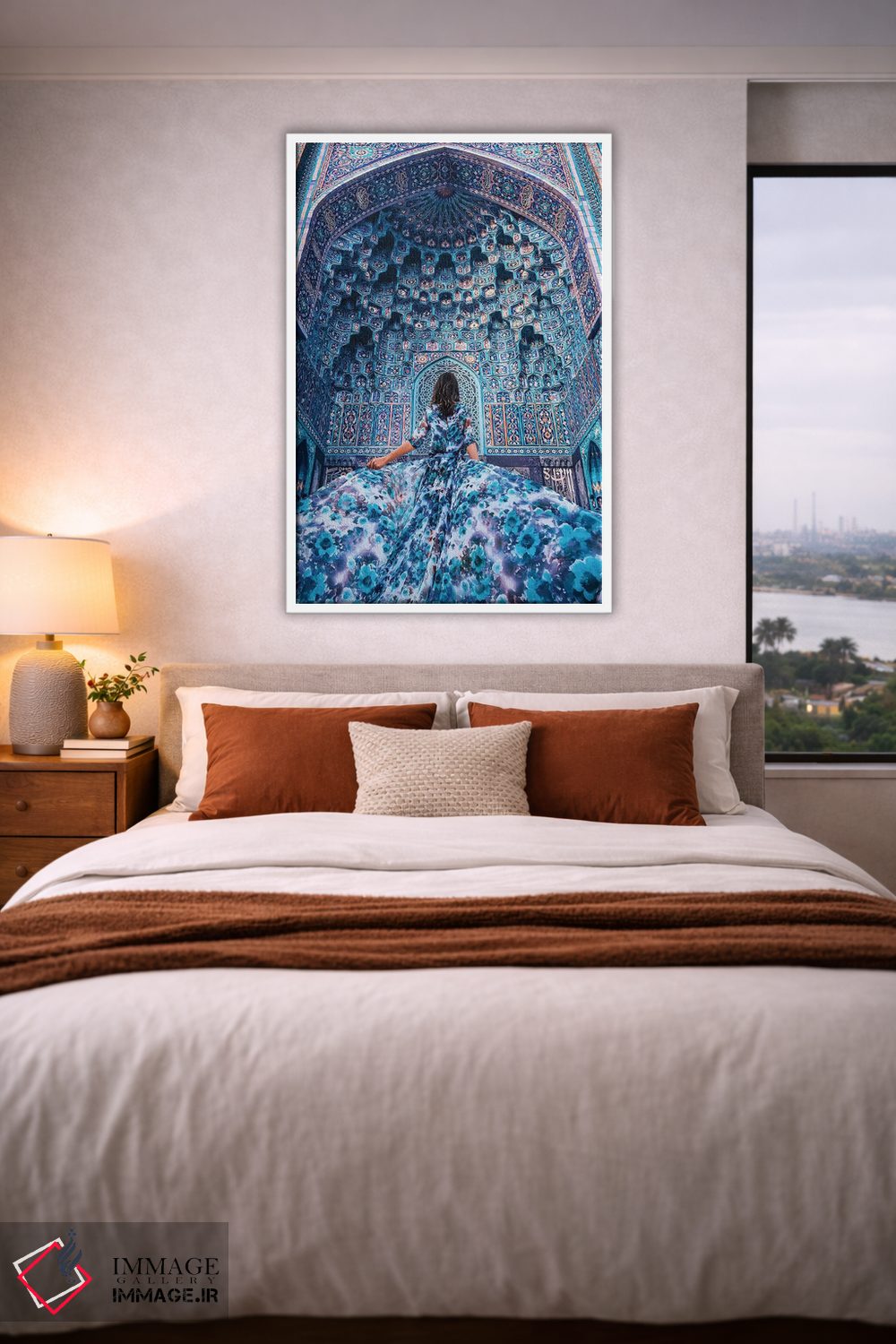 تابلو دکوراتیو آبی اشتیاق سفر اثر هوبوپیبا - D3W