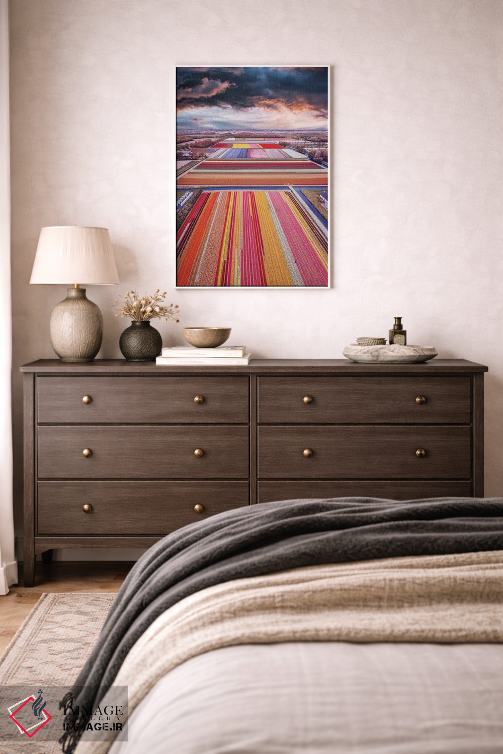 تابلو دکوراتیو میدان های بی نهایت هلند اثر هوبوپیبا - D2W