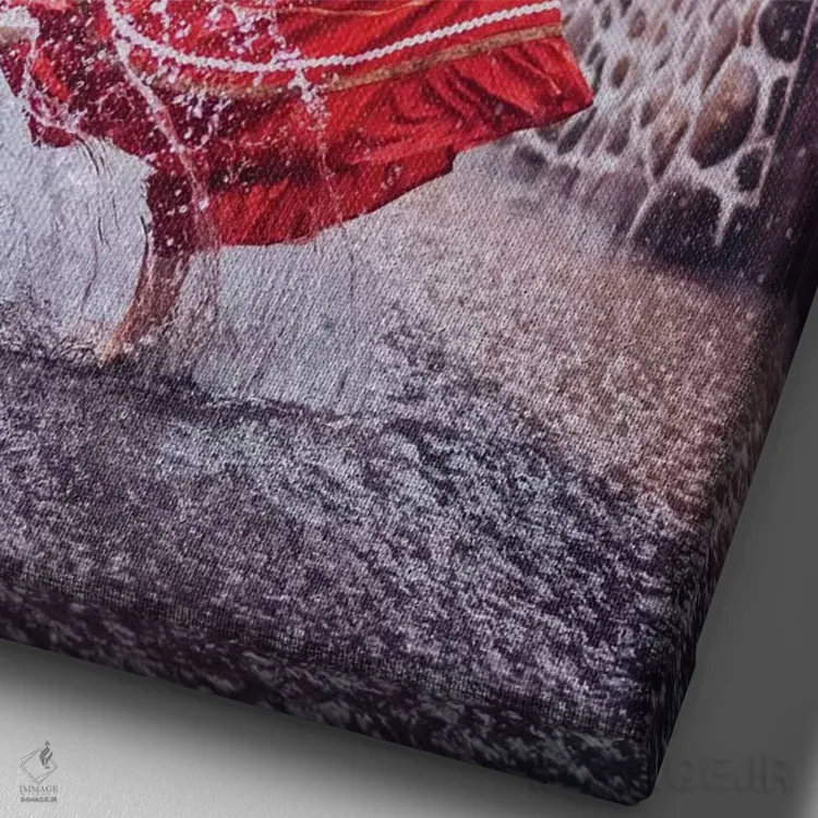 تابلو دکوراتیو شادی واقعی و خالص تابستانی اثر هوبوپیبا - نمای نزدیک بافت بوم