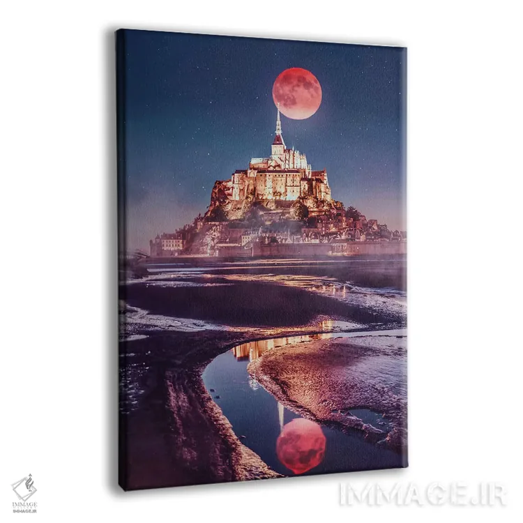 تابلو دکوراتیو عکس روی ترندها اثر هوبوپیبا - نمای پرسپکتیو محصول