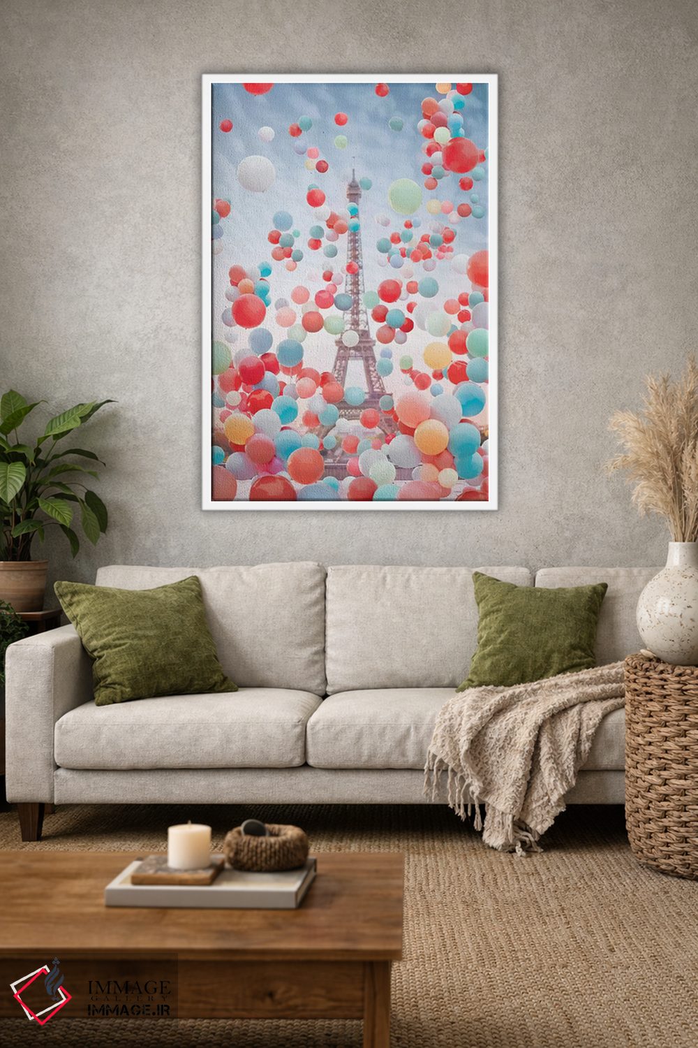 تابلو دکوراتیو زنده باد فرانسه اثر هوبوپیبا - D1W