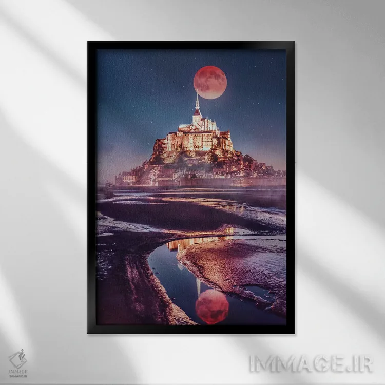 تابلو دکوراتیو عکس روی ترندها اثر هوبوپیبا - نمای قابدار مشکی