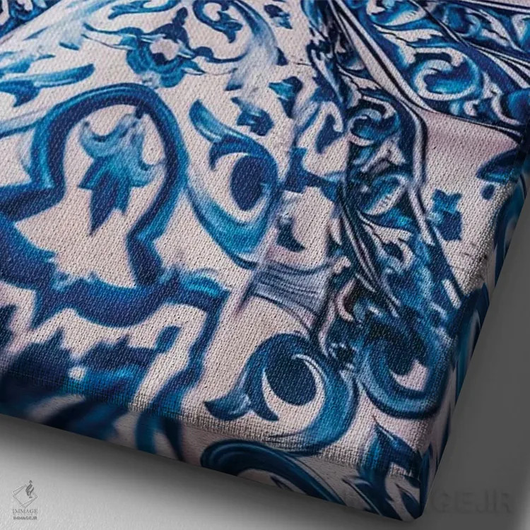 تابلو دکوراتیو رویای آزولخو اثر هوبوپیبا - نمای نزدیک بافت بوم