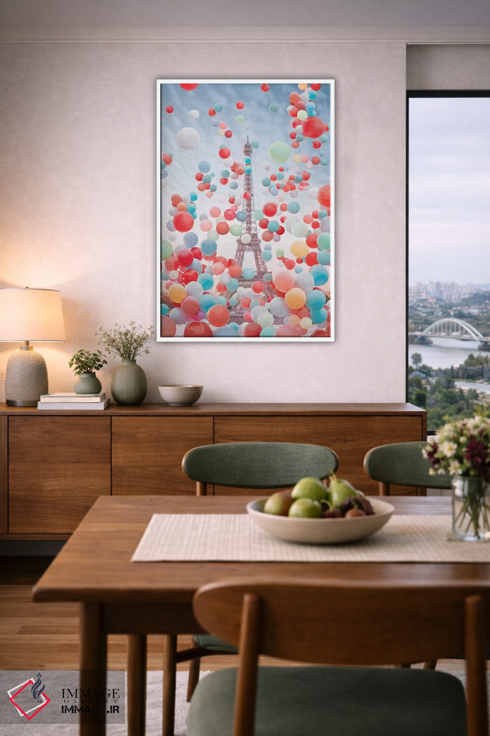 تابلو دکوراتیو زنده باد فرانسه اثر هوبوپیبا - D5W