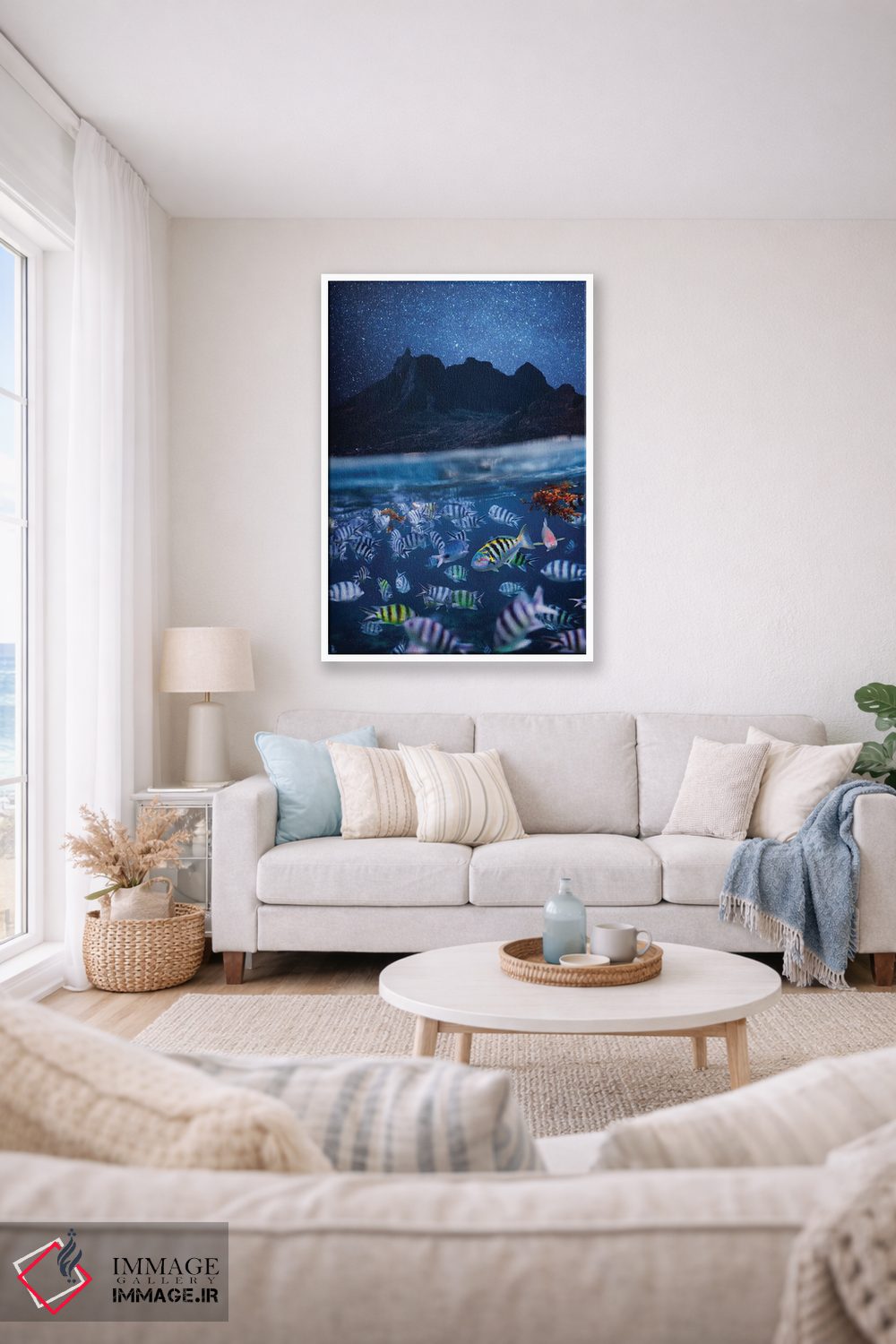 تابلو دکوراتیو شب موریس اثر هوبوپیبا - D2W