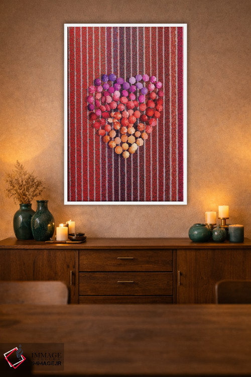 تابلو دکوراتیو چترها در مزرعه لاله ها اثر هوبوپیبا - D2W